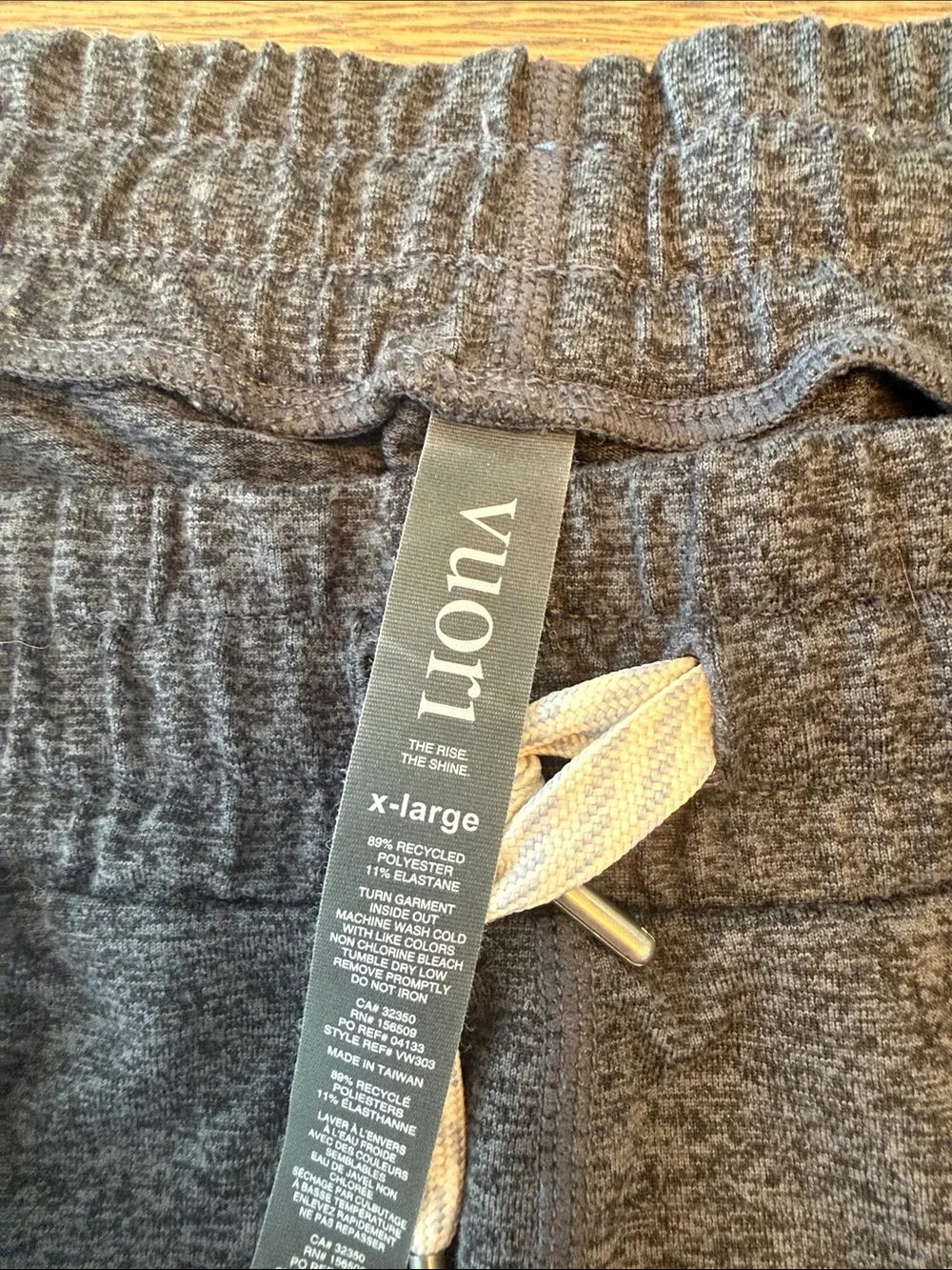 Vuori Women’s Charcoal Heather Lounge Pants with Drawstring